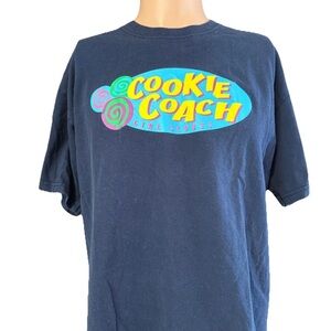 Vintage COOKIE COACH Girl Scouts Navy Blue Shirt Size Large Men’s Cookies Gildan